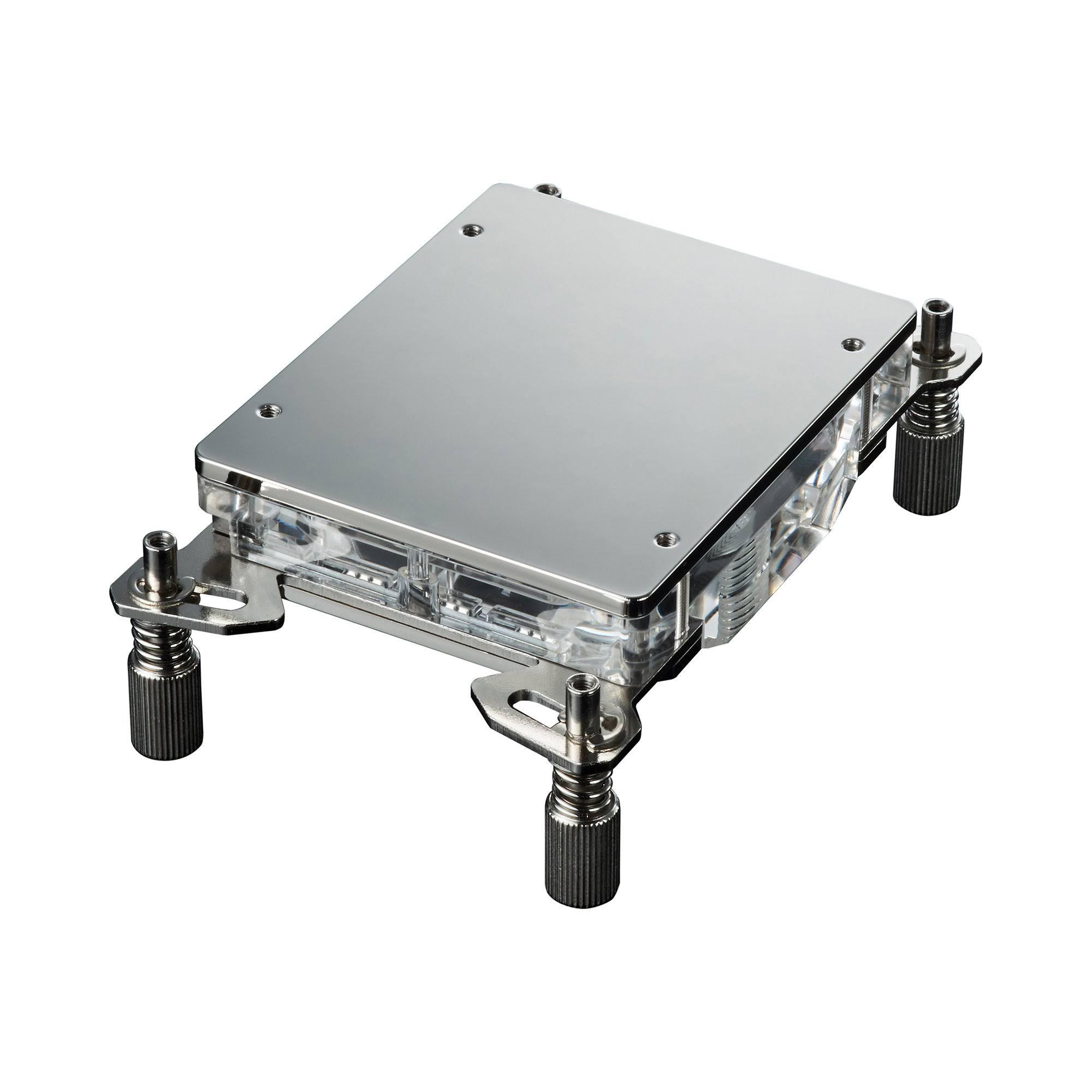 Phanteks Glacier C399A TR4 CPU Water Block Acrylic Cover RGB LED - Chrome