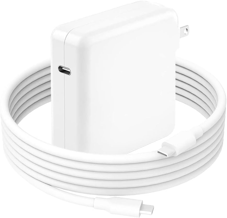 Mac Book Pro Charger, 100W USB C Charger (UL Listed) Power Adapter Compatible with MacBook Pro 16/15/13inch, MacBook air 13inch, iPad Pro 2021/2020/2019/2018, Included 7.2ft USB C to C Charge Cable