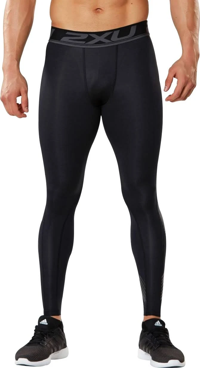 2XU Accelerate Compression Tights - Black/Arrow Stripe Nero