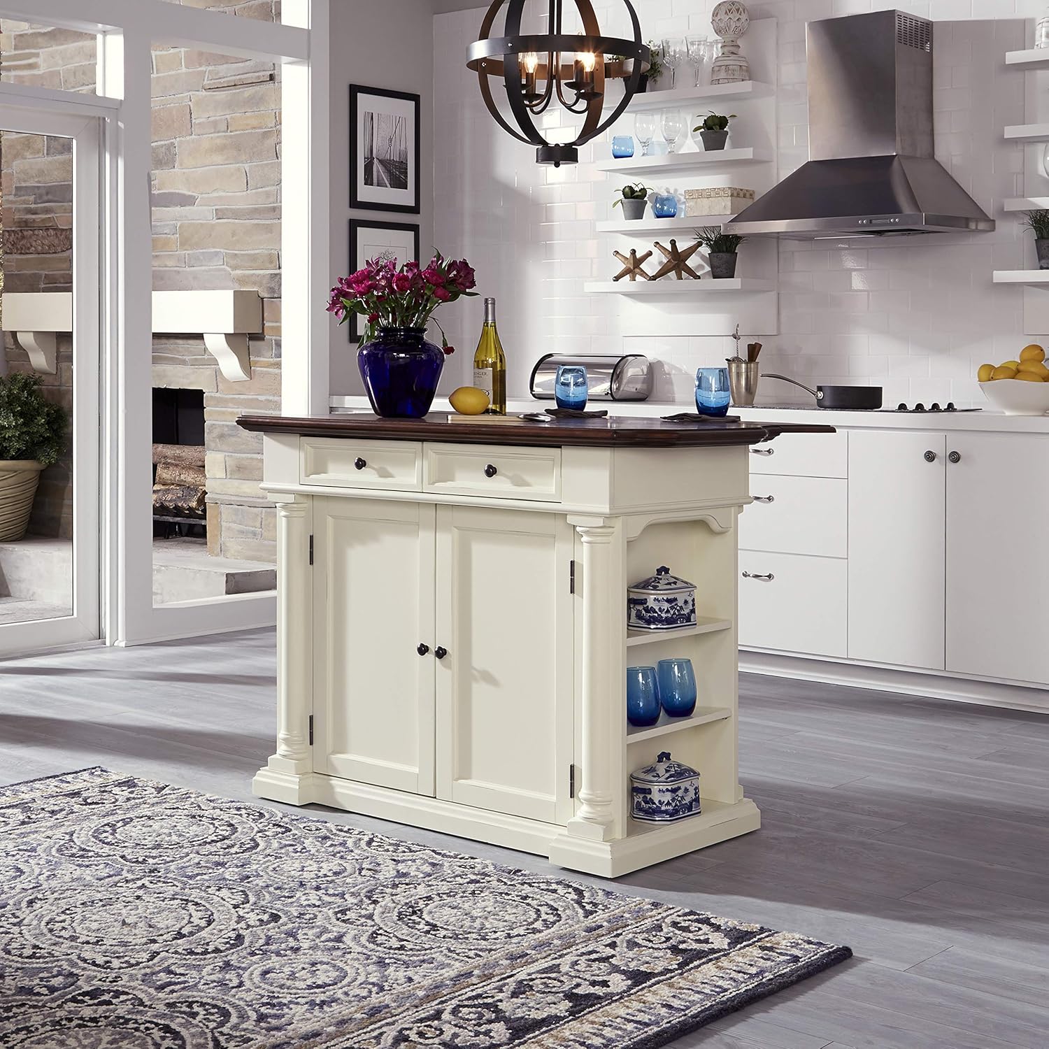Beacon Hill White Kitchen Pantry by Home Styles