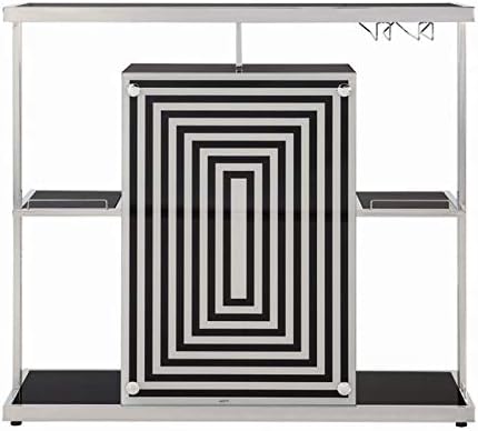 Stonecroft Fulton Contemporary Bar Unit in Glossy Black