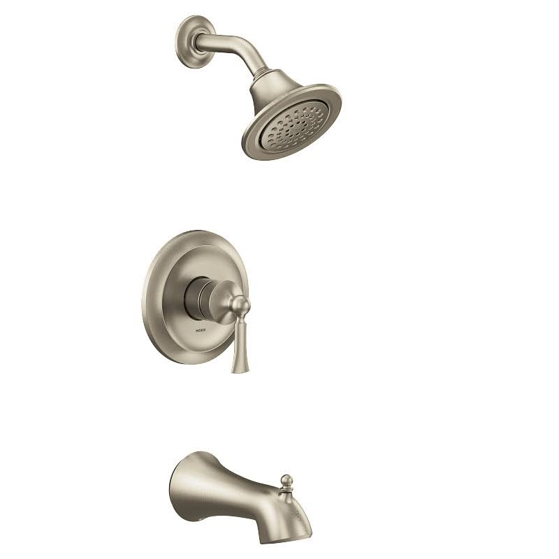 Moen Ut24503ep Wynford Tub and Shower Trim Package - Nickel, Silver