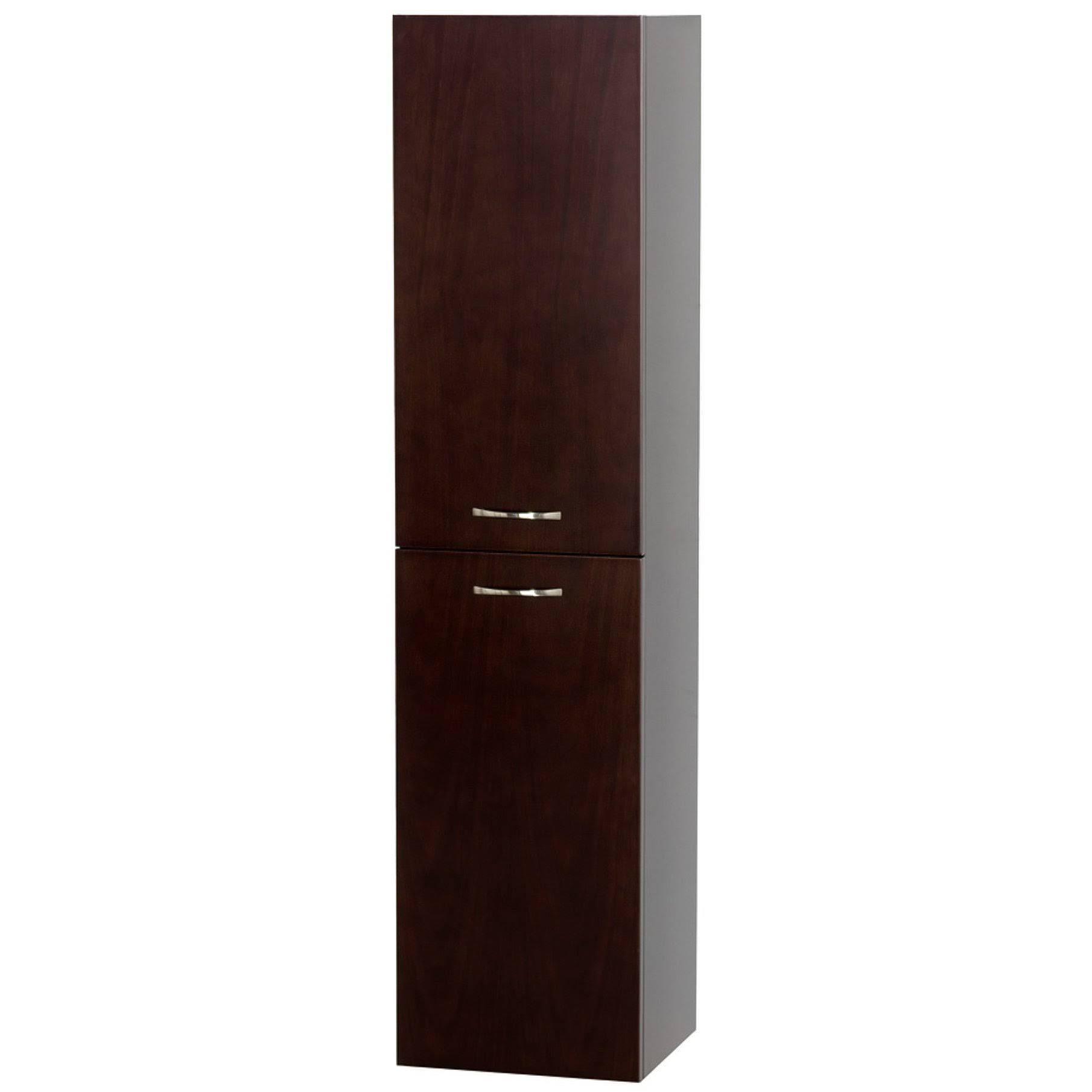 Wyndham Collection ,Accara, Wall-Mounted Bathroom Storage Cabinet in Espresso