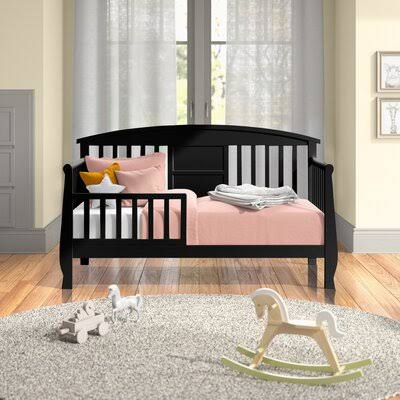 Duerr Toddler Solid Wood Bed Andover Mills Baby u0026 Kids Bed Frame Color: Black