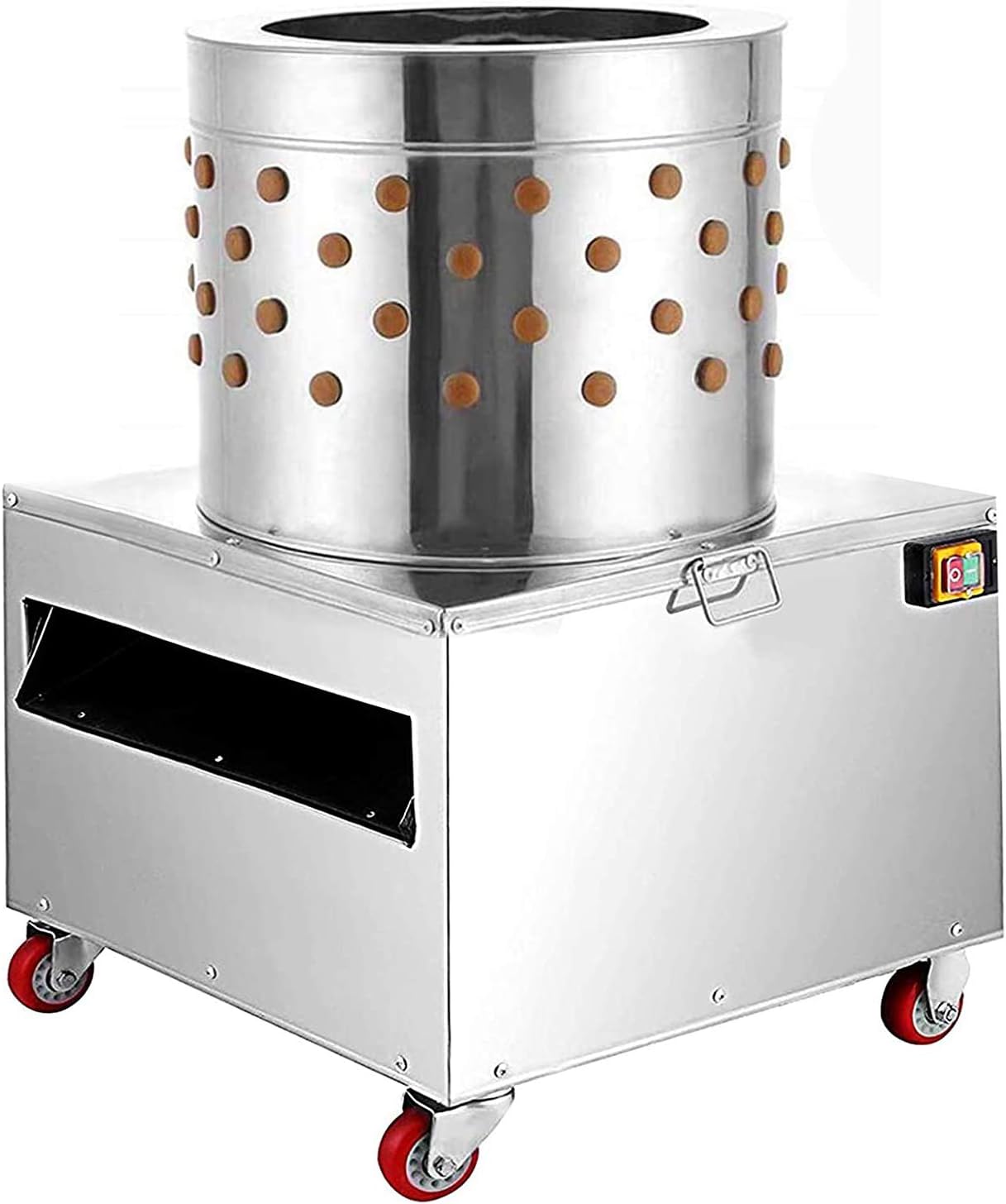 WWahuayuan 20 Inch Stainless Steel Chicken Plucker Machine, 2HP 110V Plucking Machine De-Feather, 1500w 275r/min - Ideal for Poultry Chicken, Bird, Duck, Turkey.