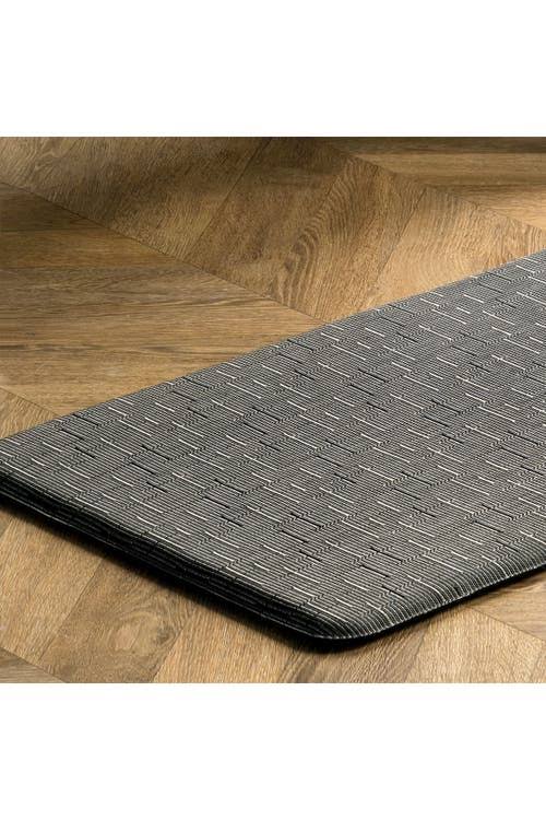 nuLOOM Casual Crosshatched Anti Fatigue Kitchen or Laundry Room Comfort Mat - Dark Gray at Nordstrom Rack