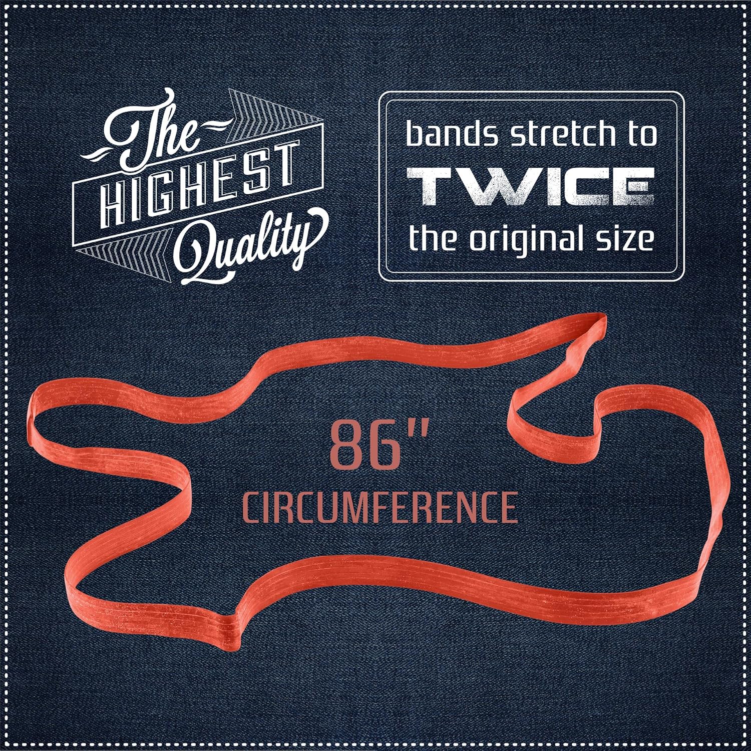 12 Pack of 42 Inch Extra Large Mover Rubber Bands- Extra Strength Moving Blanket Band or Furniture Rubberband- Mover Bands by Kitchentoolz