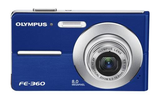 Olympus FE-360 - Digital camera - compact - 8.0 MP - 3x optical zoom - blue