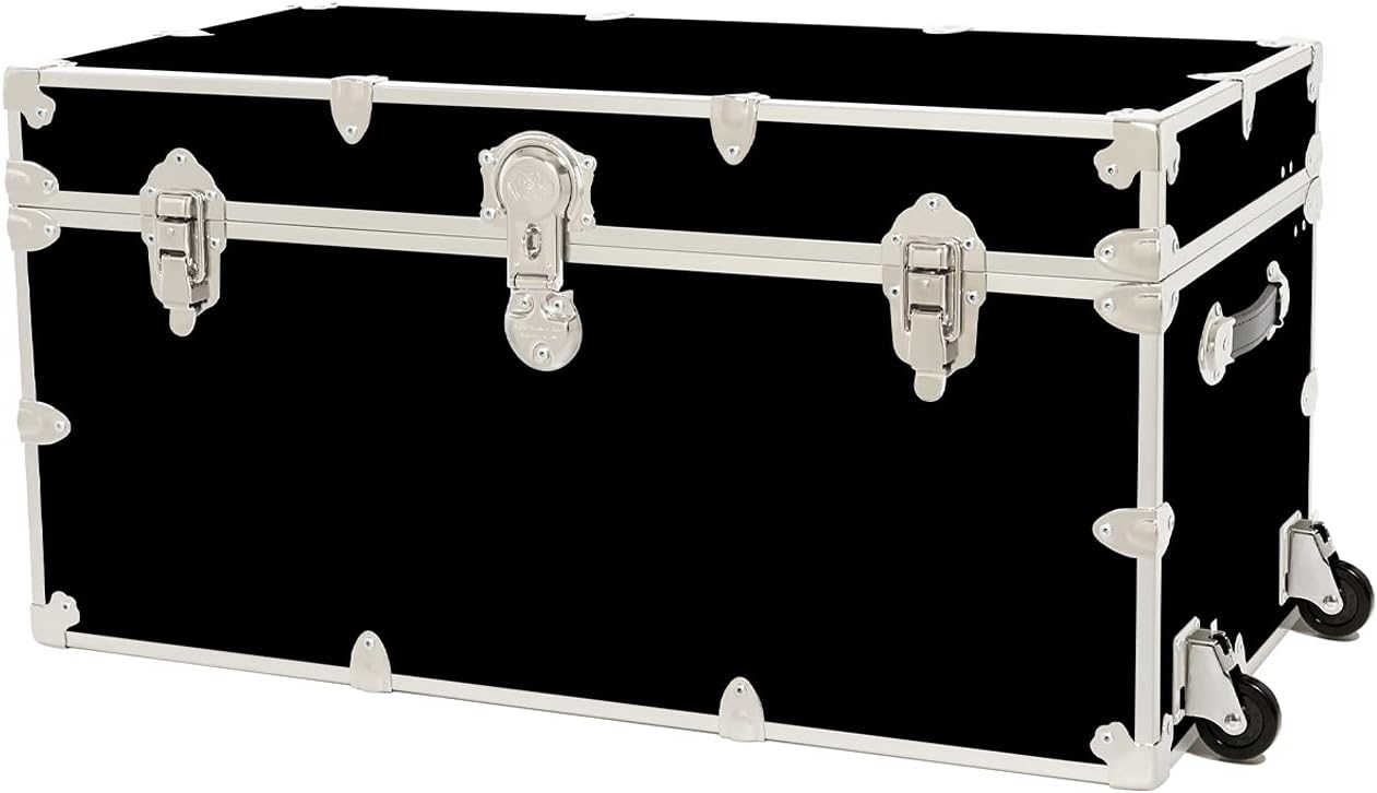 Rhino Trunk & Case Dorm Armor Trunk with Removable Wheels, College, Home & Office Storage 35