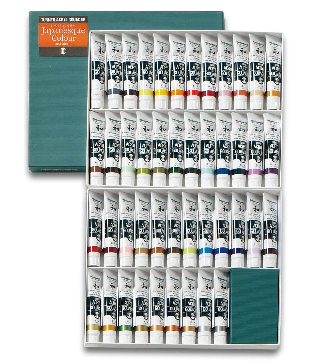 Turner : Acrylic Gouache Paint : Set of 45x20ml : Japanesque Colors
