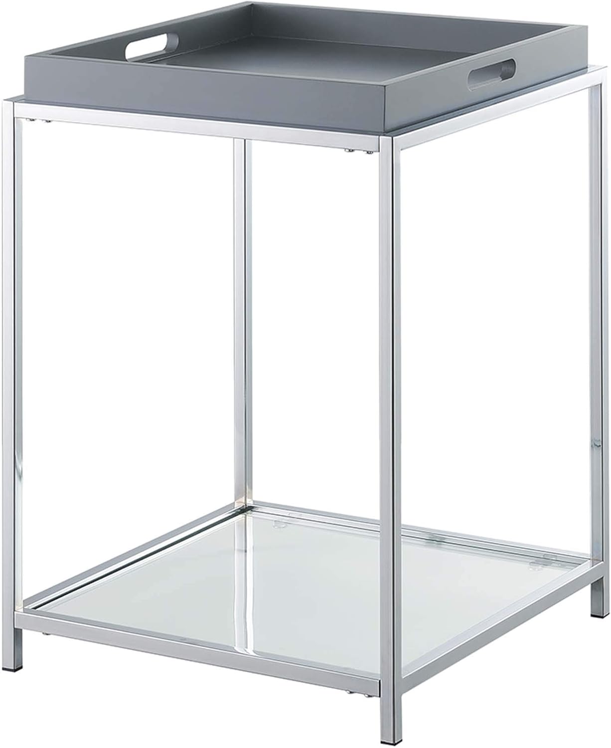 Convenience Concepts Palm Beach End Table with Removable Trays and Shelf, Sea Foam