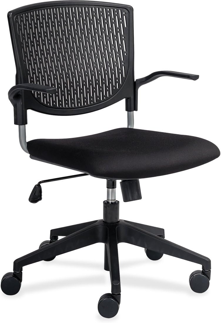 Lorell Plastic Back Task Chair, White