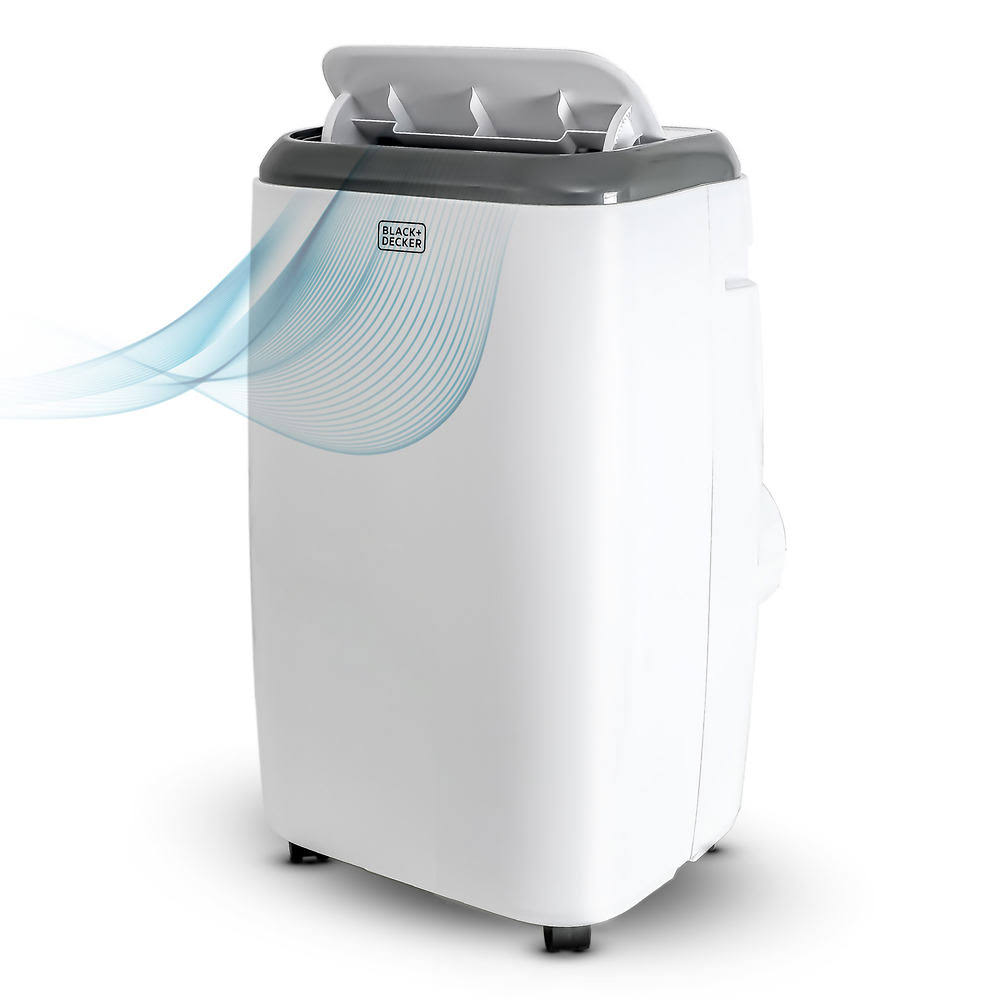 Black+decker 5,000 BTU Portable Air Conditioner in White | BPP05WTB