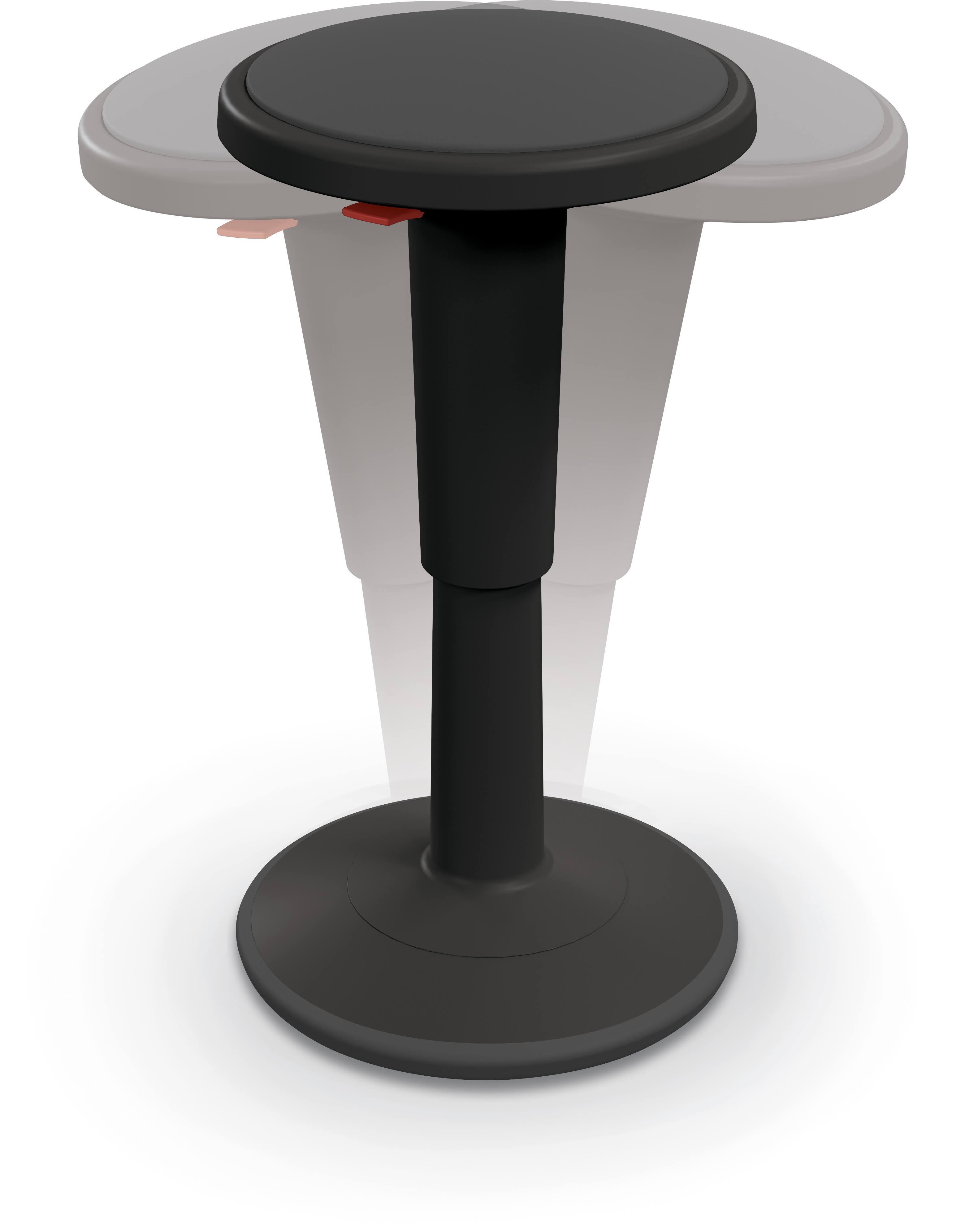 Hierarchy Height-Adjustable Grow Stool, 24x22H, Black