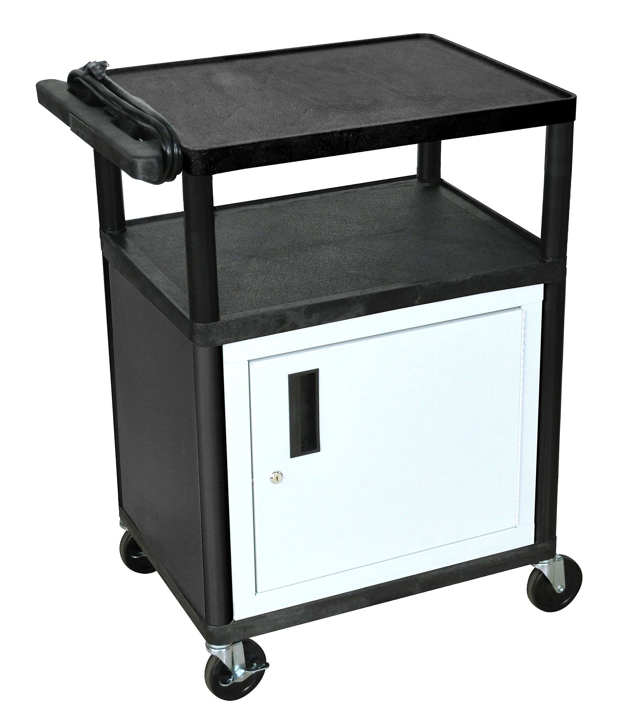 Luxor Black LP Electric Cart with Cabinet - LP34CE-B