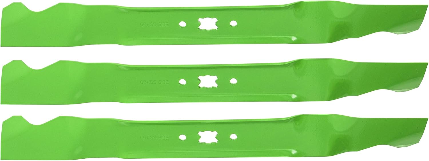8TEN LawnRAZOR Mulching Blade 21 inch Deck for Cub Cadet MTD Troy Bilt 300 Walk Behind 1995 and Up 942-0741 3 Pack