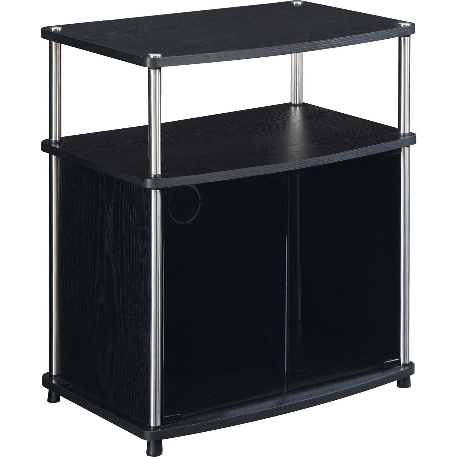 Convenience Concepts Designs2Go 27x22 TV Stand with Cabinet, Black