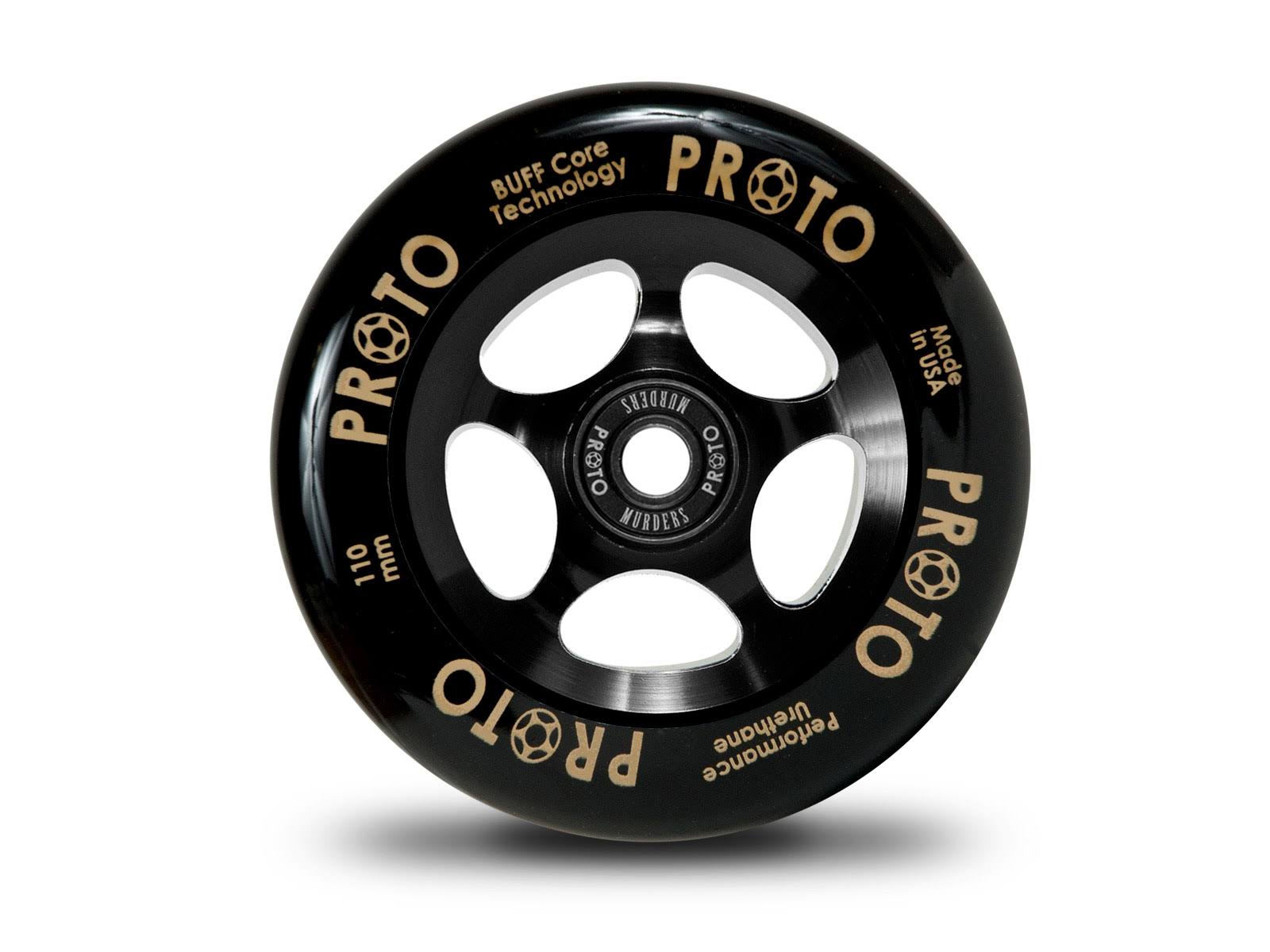 Proto - Classic Grippers 110mm Wheels - Black on Black