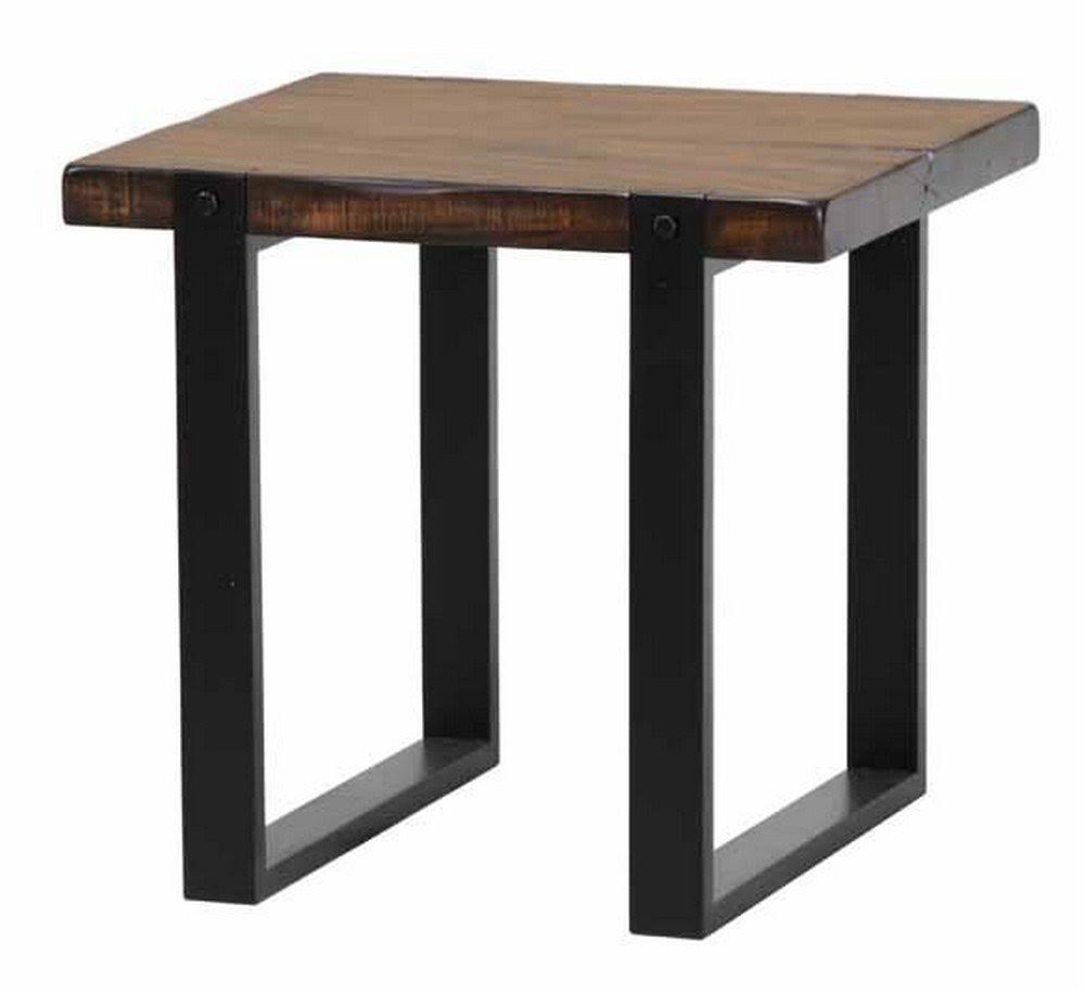Coaster Vintage Brown u0026 Black End Table 703427