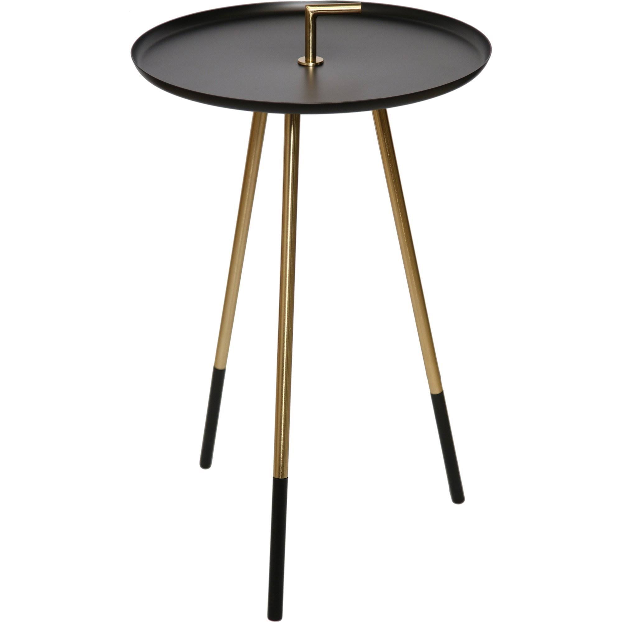 Renwil TA293 Botkins Black and Gold Round Accent Table