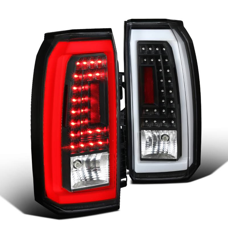 Spec-D Tuning LED Tail Lights- Black 14-18 GMC Yukon