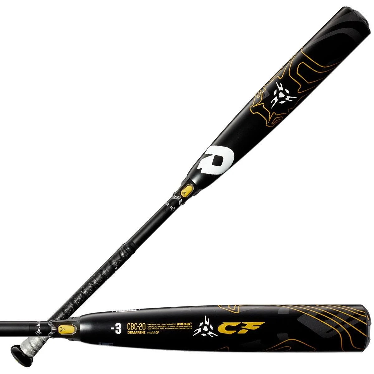 DeMarini 2020 CF 3 BBCOR Baseball Bat - Black