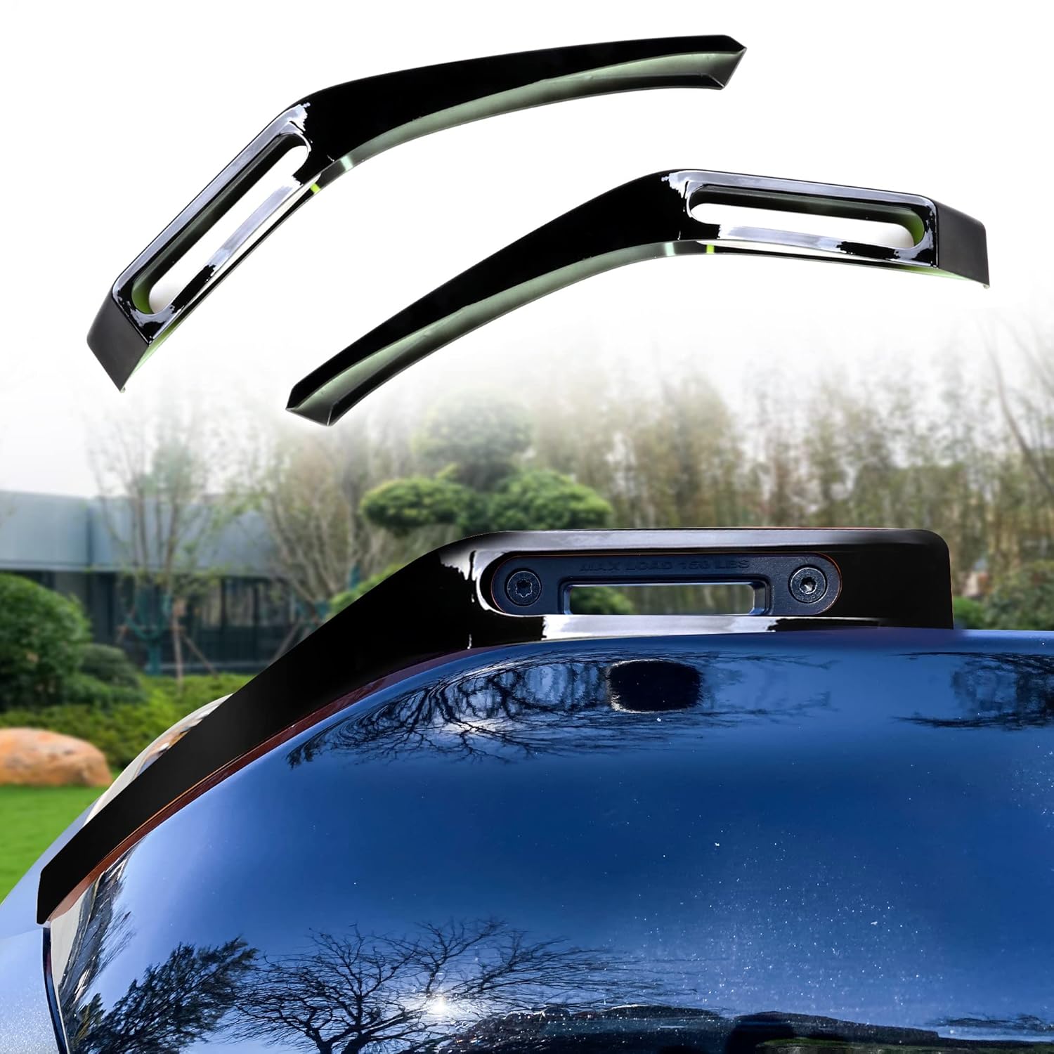 BESTAOO Hood Release Handle Cover Decoration Trim Cover Exterior Accessories for Ford Bronco Accessories 2021 2022 2-Door & 4-Door, 2PCS (Black)