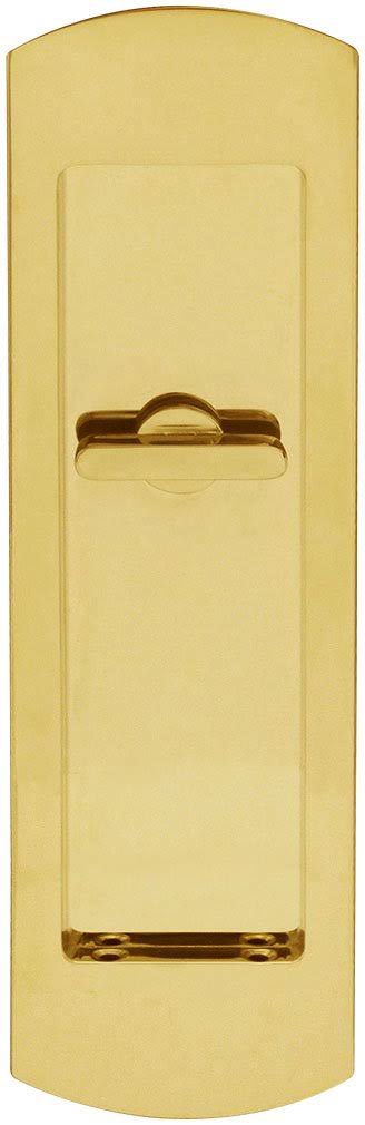 INOX FH2982 FH29 Series Privacy Pocket Door Lock with TT08 Thumb-Turn Release - Polished Brass