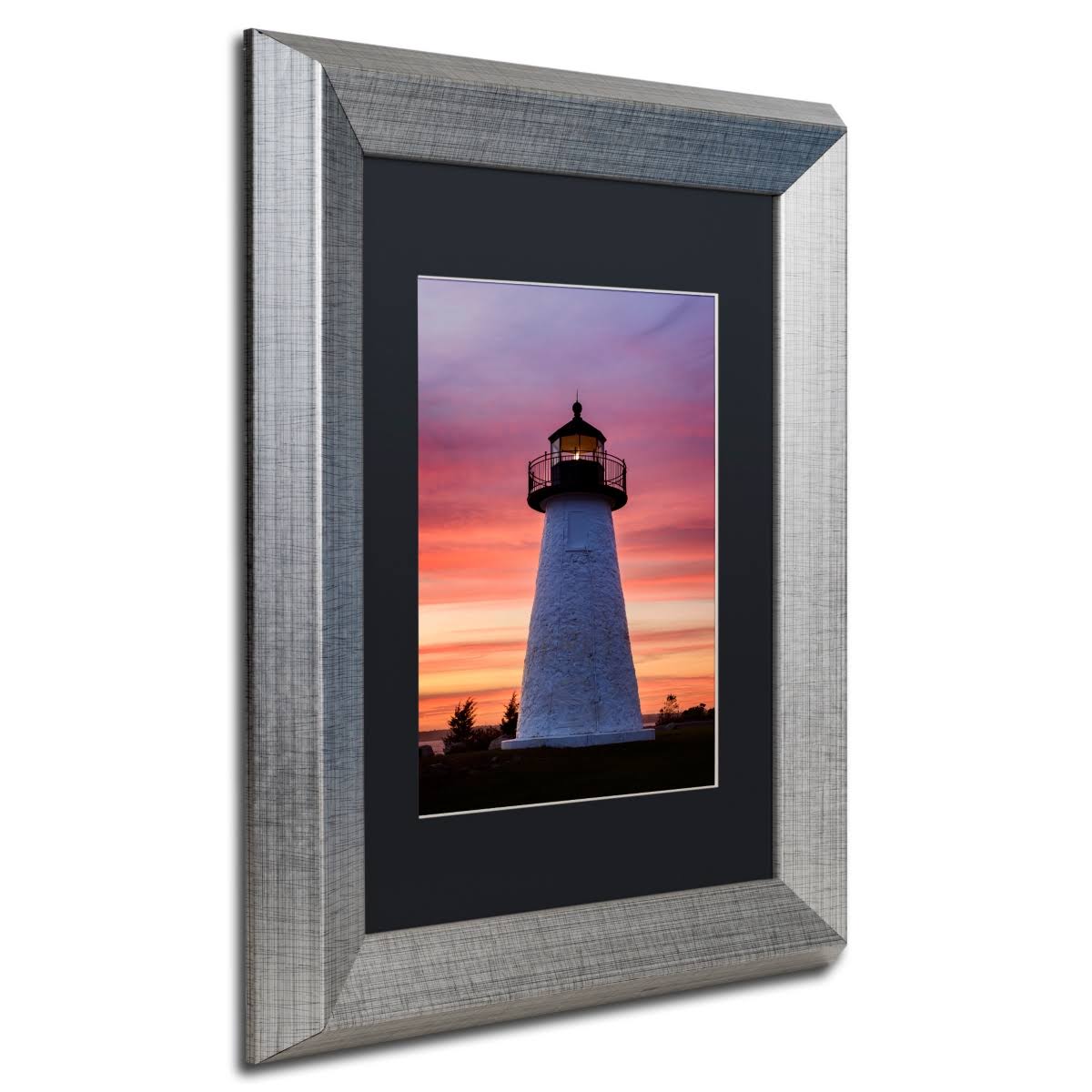 Trademark Fine Art Needle in The Sky by Michael Blanchette Photography, Black Matte, Silver Frame 11x14-Inch, Assorted