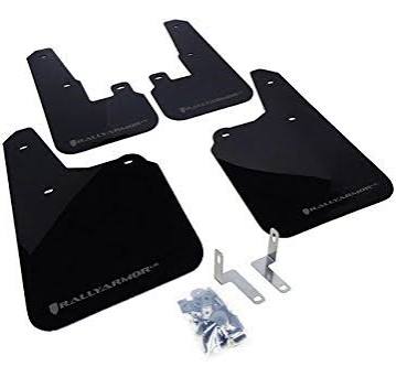 Rally Armor UR Black Mud Flaps w/ Red Logo - 10+ Outback - MF16-UR-BLK/RD