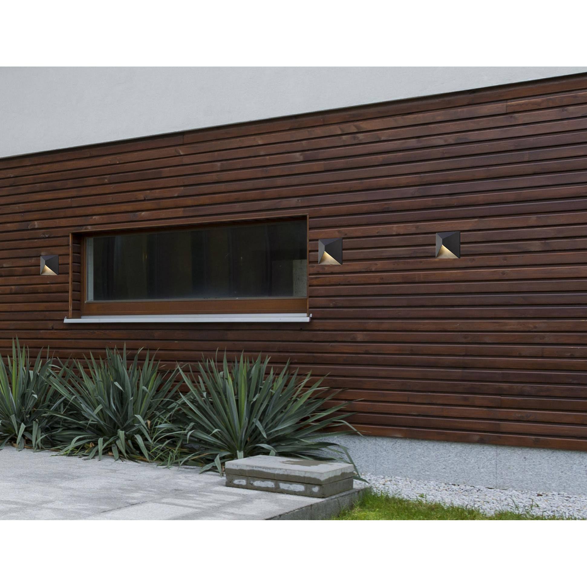 Living District LDOD1101 Olympos LED Outdoor Wall Lamp in Black