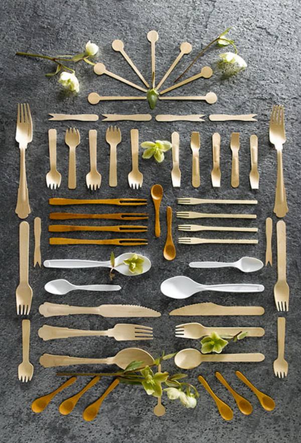 Packnwood 210PIQFB 3.35 in. Wooden Cocktail Fork, Pack of 5000