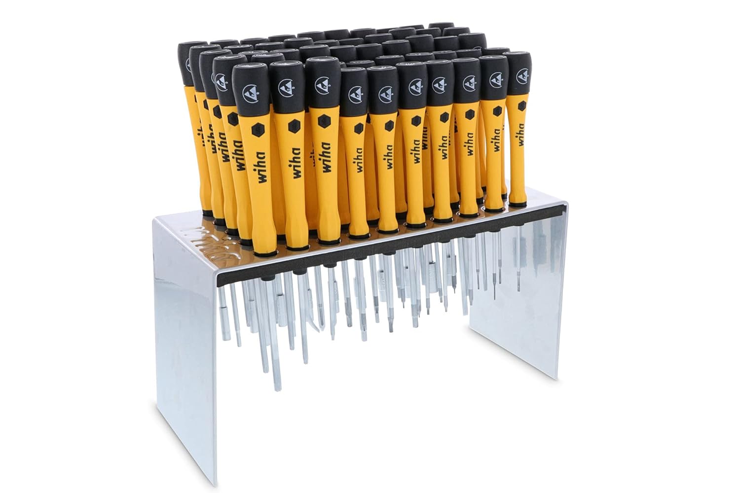 Wiha 92093 | 50 Piece ESD Safe Picofinish Precision Screwdriver Set in Steel Rack