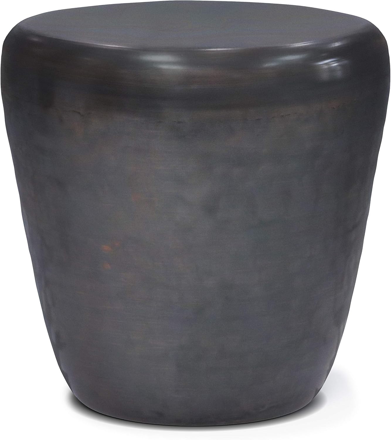 SIMPLIHOME Garvy Contemporary 20 inch Wide Metal Accent Side Table in Antique Copper, Fully Assembled, End, Bedside Table and Nightstand, for the Living Room and Bedroom