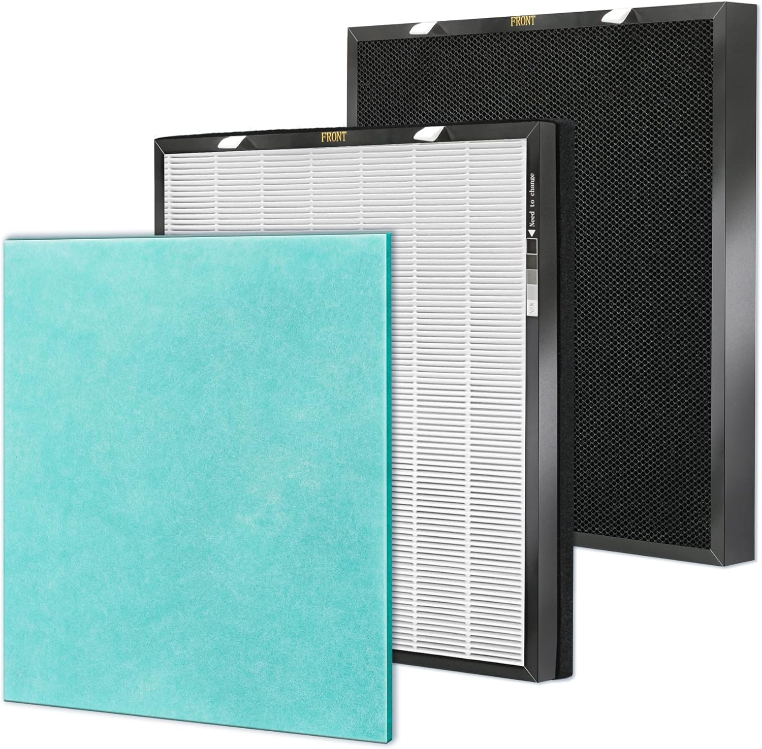 SOMEWAYTOP RFM80 Replacement Filter Kit Compatible with Oransi Filter Replacement Max OVHM80 HEPA Air Purifier Part RFM80 for Home 1 H13 True HEPA Filter 1 Activated Carbon and 1 Pre-Filter Pack of 2