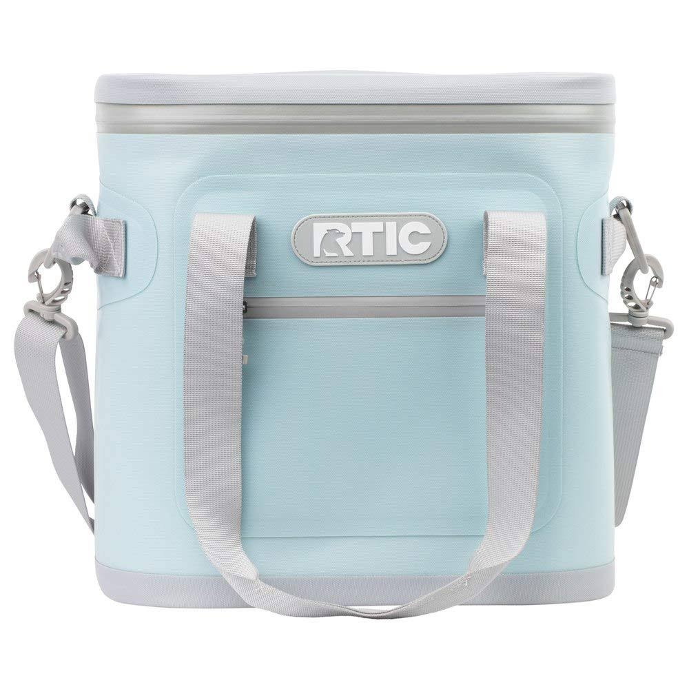 Rtic Soft Pack 20 Can Cooler, Sky Blue, Leakproof u0026 Puncture Proof