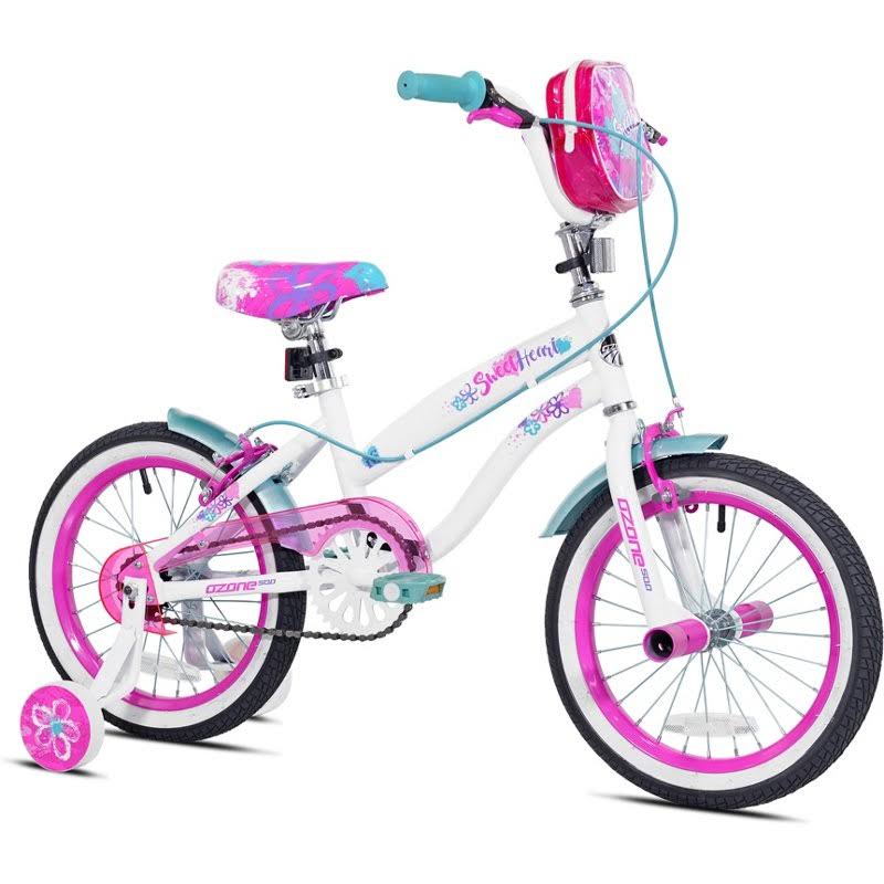 Ozone 500 Girls& 16 in Sweetheart Bike Pink/White - Girls Bikes at Academy Sports