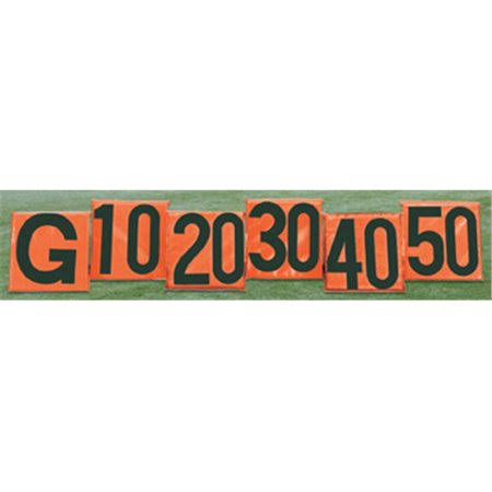 First Team Ft6000slm Foam-Vinyl Football Side Line Markers, Black on Orange, Adult Unisex