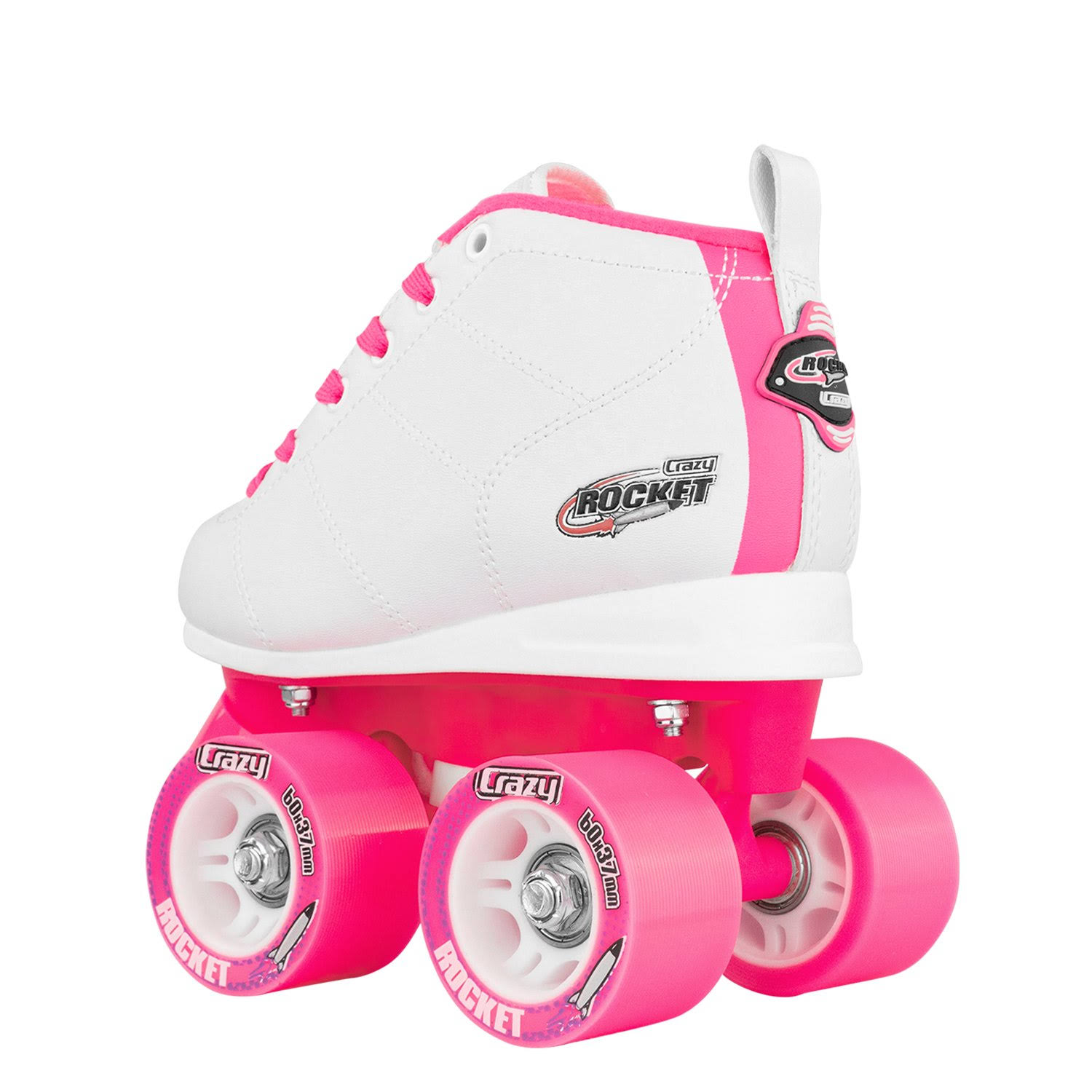 Crazy Skate Rocket Junior Roller Skates, Kids J13 / Black