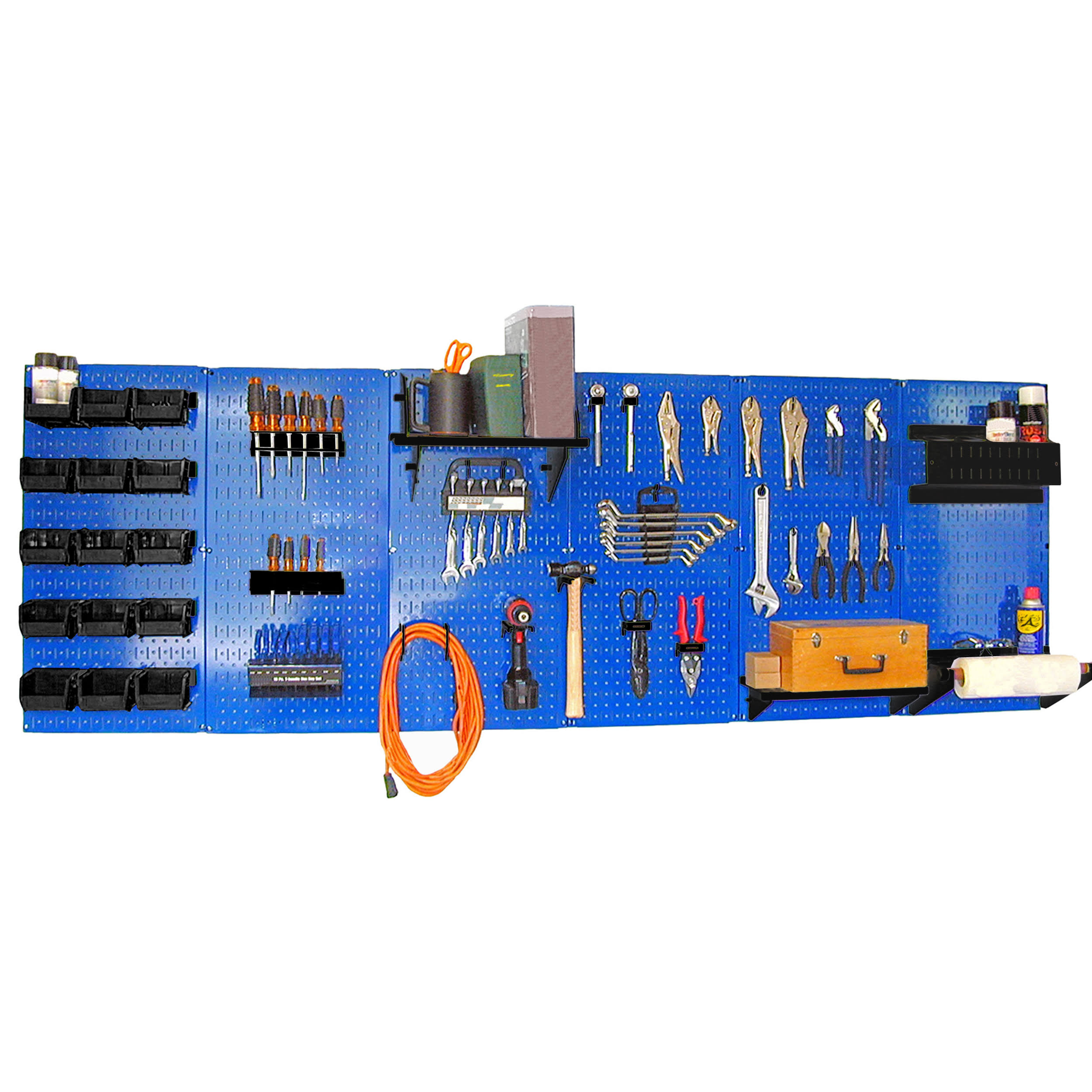 Wall Control Pegboard Master Workbench Kit; Blue and Black