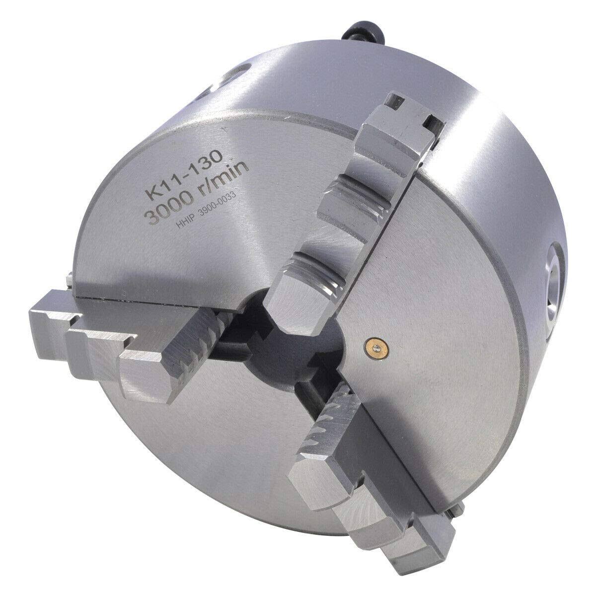 Hhip 3900-0033 5 inch 3-Jaw Lathe Chuck, Plain Back