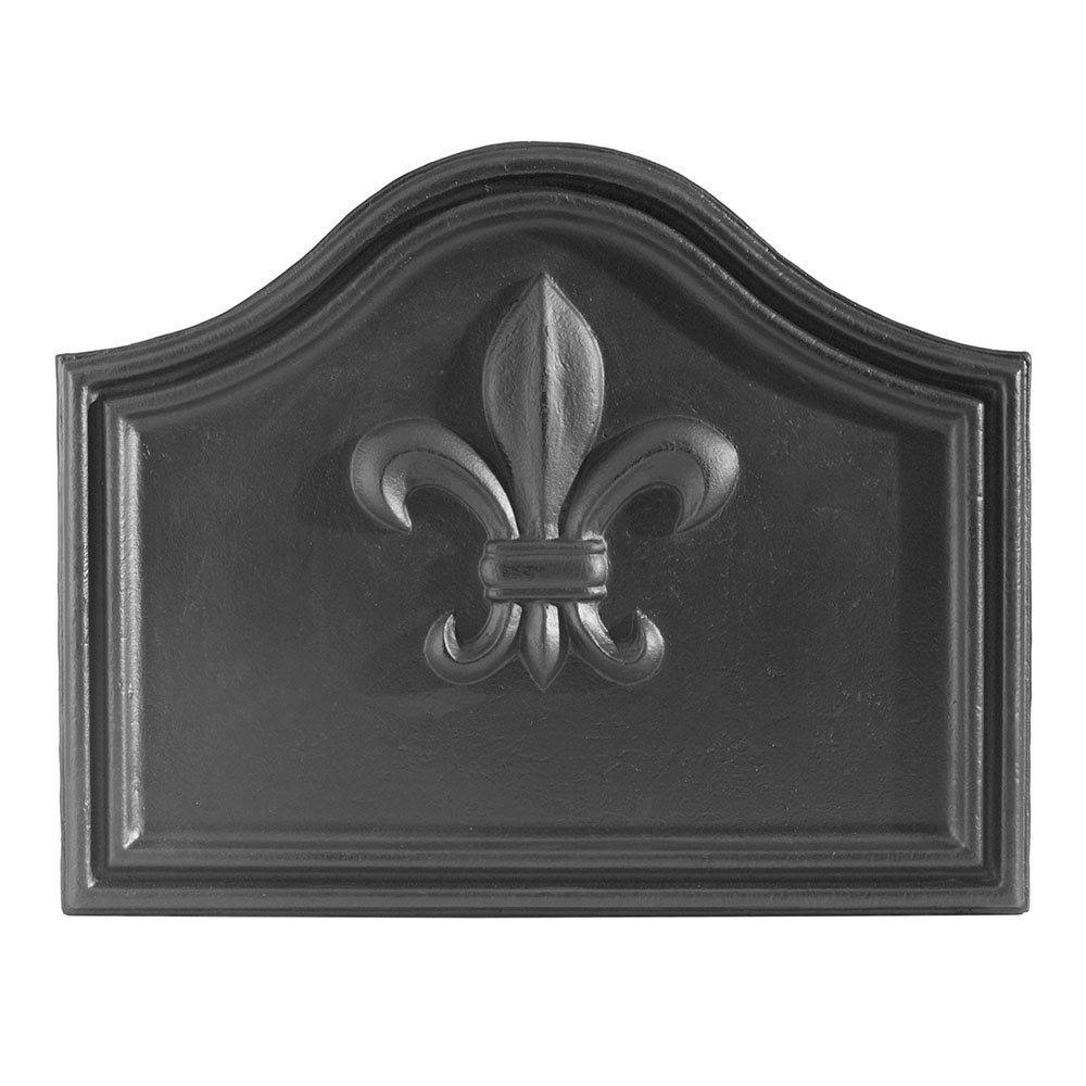 Minuteman International Fleur De Lys Cast Iron Fireback Black X670520