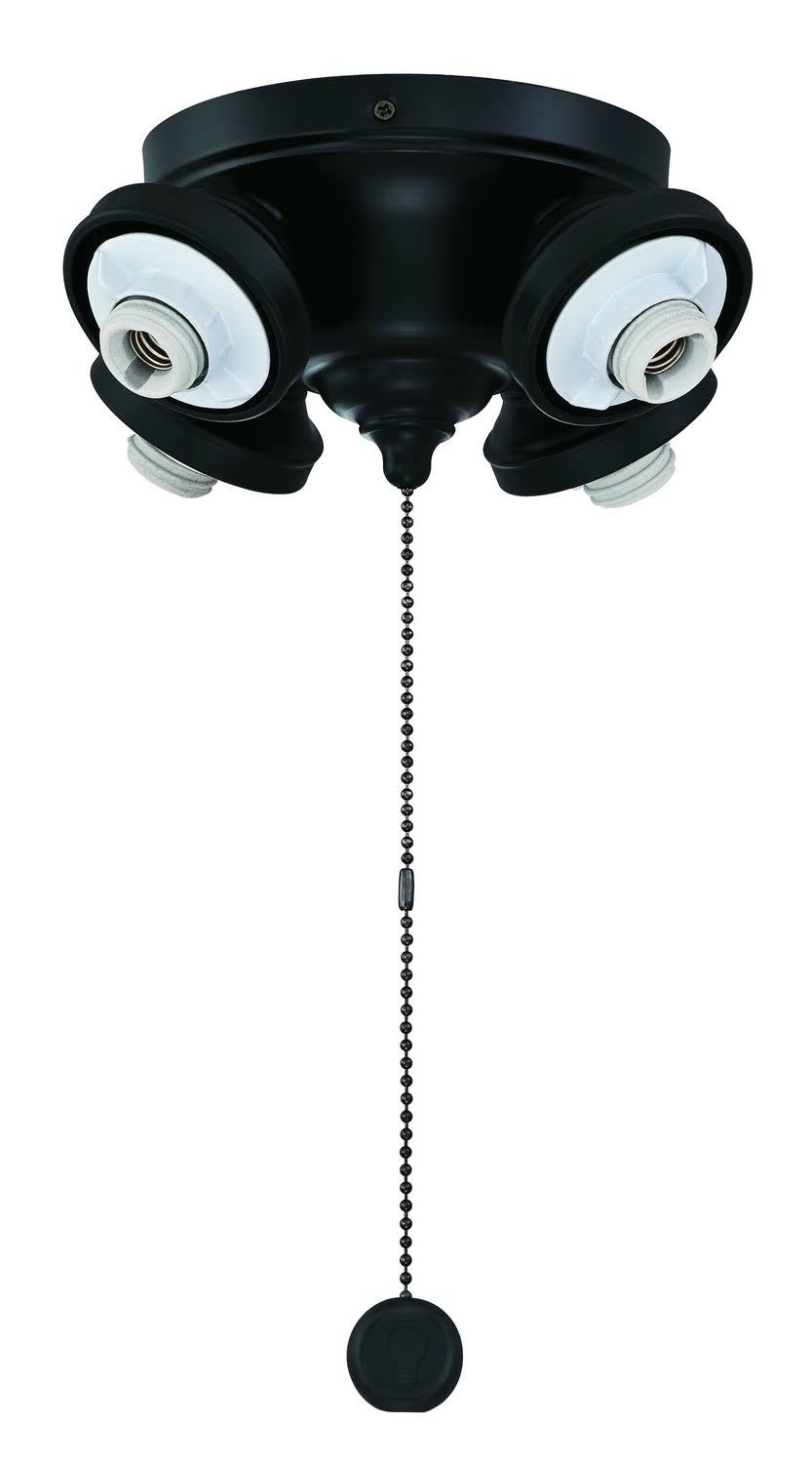 Fanimation 4 Light Fitter Black F8BL