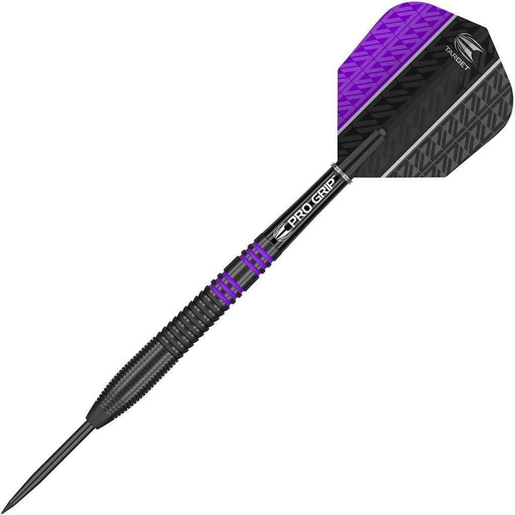 Target Vapor-8 Black Purple Steel Tip Darts - 23g