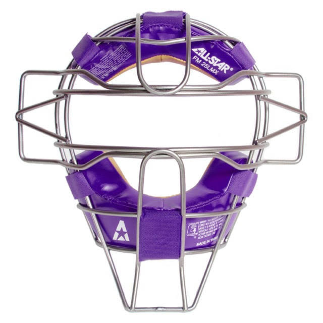 All-Star FM25TI Series Titanium Catcher&s Facemask in Purple