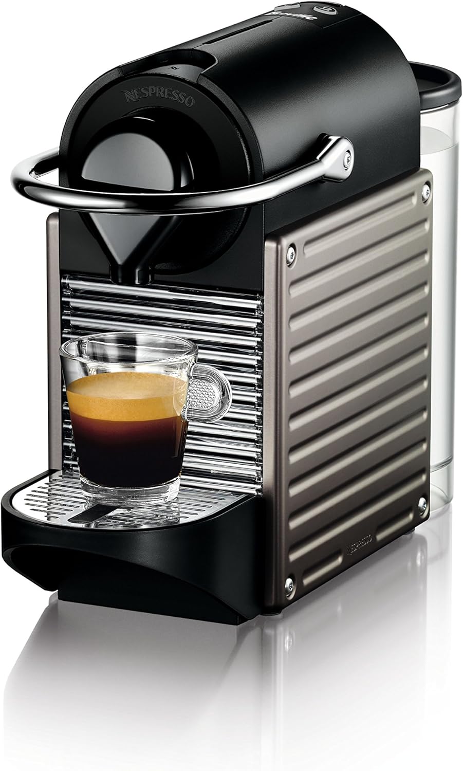 Nespresso BEC430TTN Pixie Espresso Machine by Breville, Titan