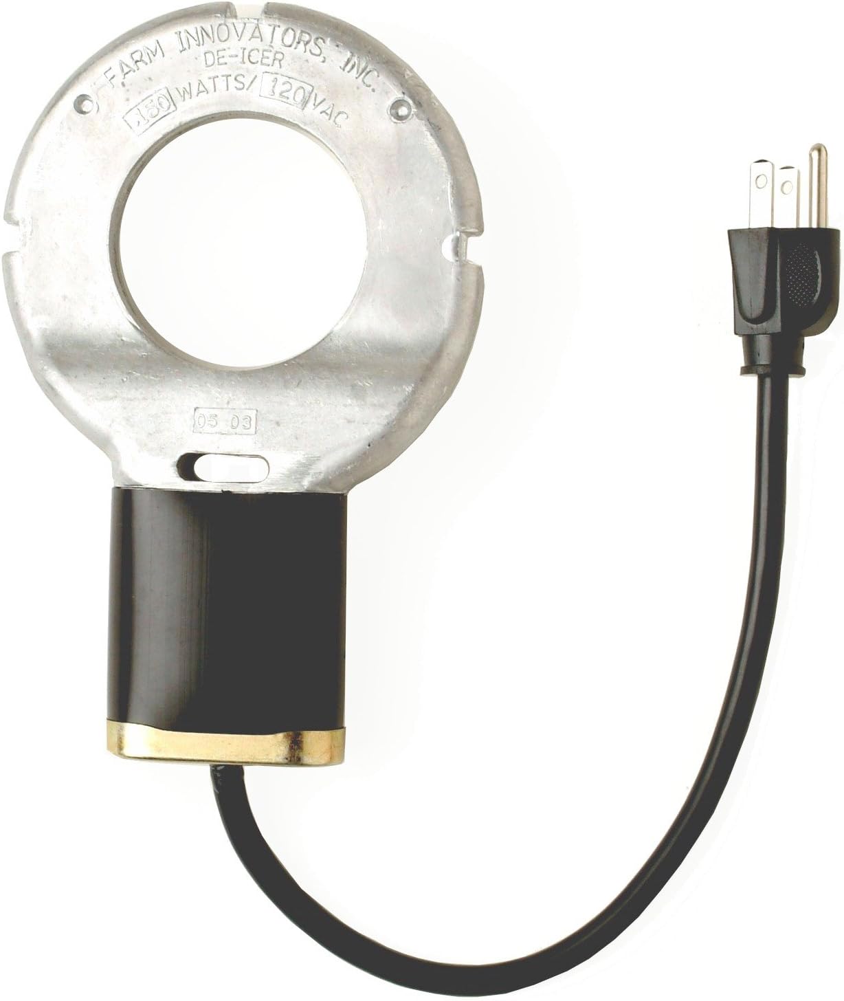 Farm Innovators Model C-50 Premium Cast Aluminum Birdbath De-Icer, 150-Watt Pack of 2