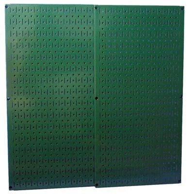 Wall Control Industrial Metal Pegboard Pack, 32 in. x 32 in., Green, 35-IP-3232-GN