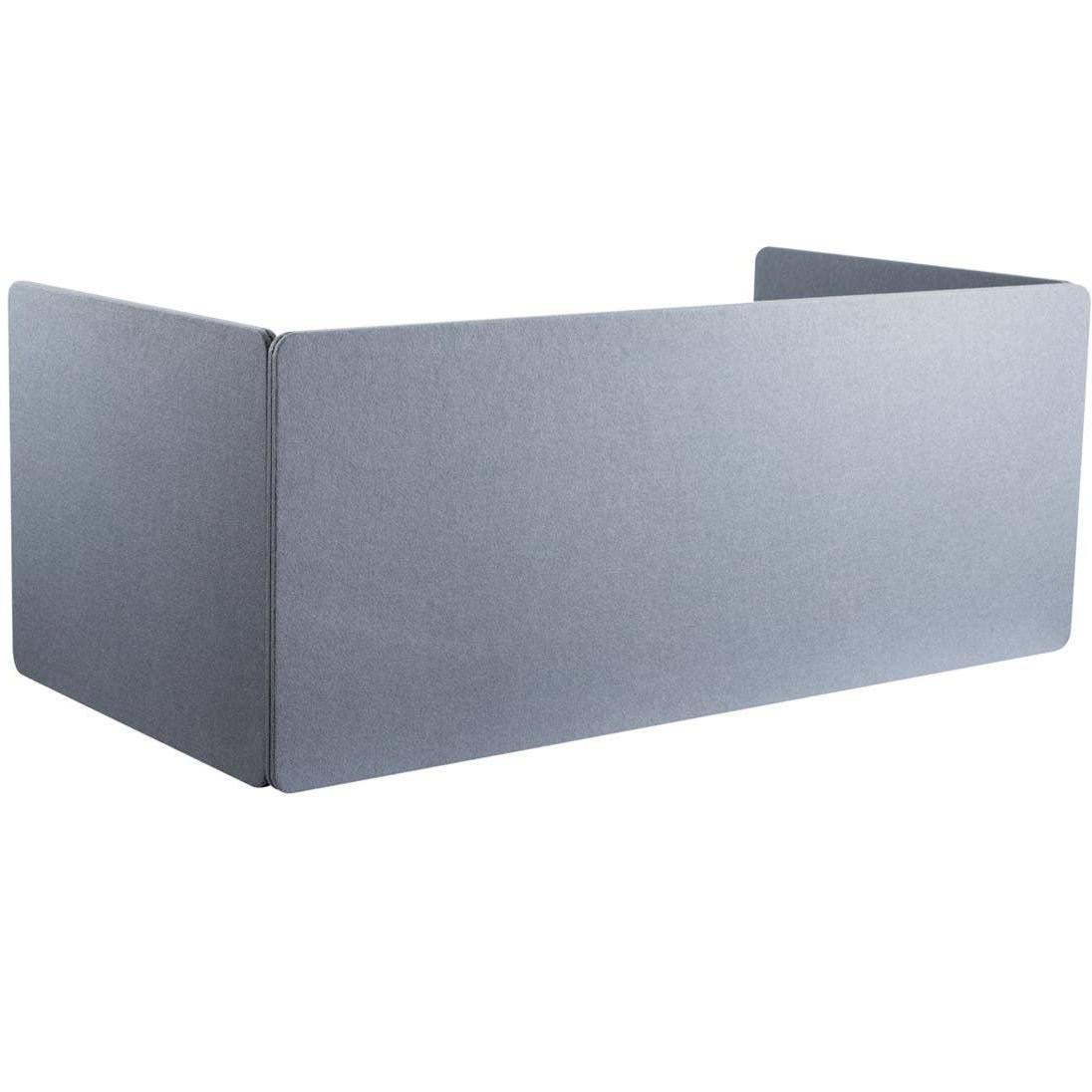 Monoprice Desktop 3-Side Clamp-On Fiber Privacy Partition Panel Desk Divider Barrier Large 60in x 24in x 1in and 30in x 24in x 1