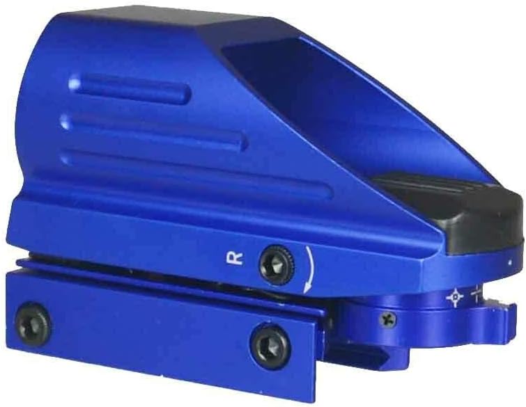 DB TAC INC Blue Color Holographic Reflex Both Red and Green & 4 Reticals for Picatinny/Weaver Pack of 2